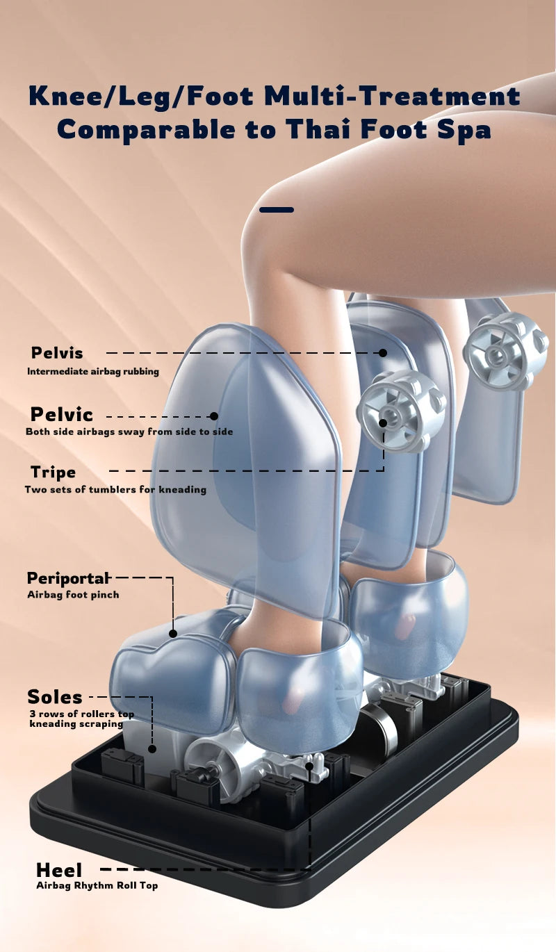 4D Zero Gravity Massage Chair with SL-Track/AirBag & 3D Body Scan - Dual Core Electric Recliner Sofa for Home Office