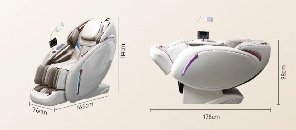 2025 Ganzkörper-Massagesessel Luxus Zero Gravity Shiatsu Elektrische Heizung SL Track 4D Massagesessel Ai Sprachsteuerung