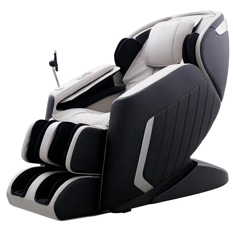 2021 4D Massagesessel Schwerelosigkeit schwarz mit Wadenmassage