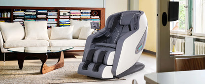 2025 4D-Massagesessel KI-Sprachsteuerung Schwerelosigkeitsmassagesessel Ganzkörper-Shiatsu-Scan- und Relaxsessel mit Yoga-Stretch