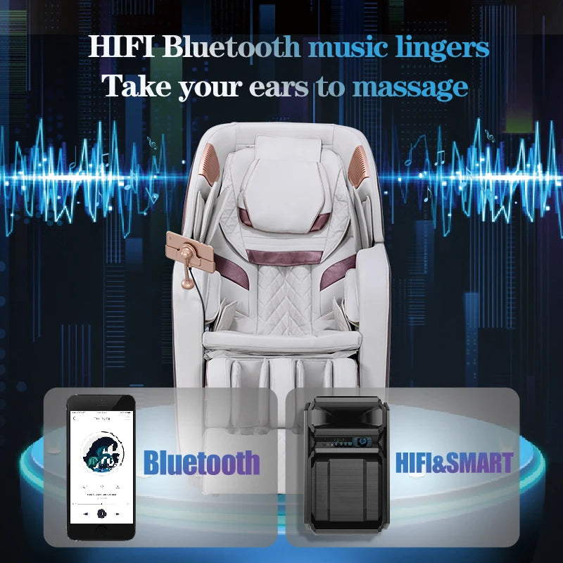 Phenitech Heißer Verkauf Shiatsu 4D Massagesessel mit Heizung Ganzkörper-Massagesessel zur Linderung von Muskelschmerzen