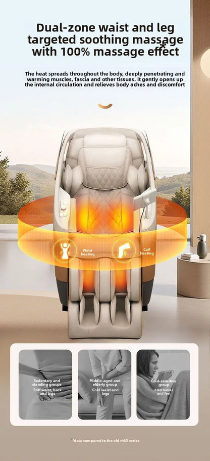 Ganzkörper-Massagesessel, Home Smart, Luxus, multifunktional, Relaxsessel, verstellbar, automatisch, Shiatsu, Entspannungstherapie, Design