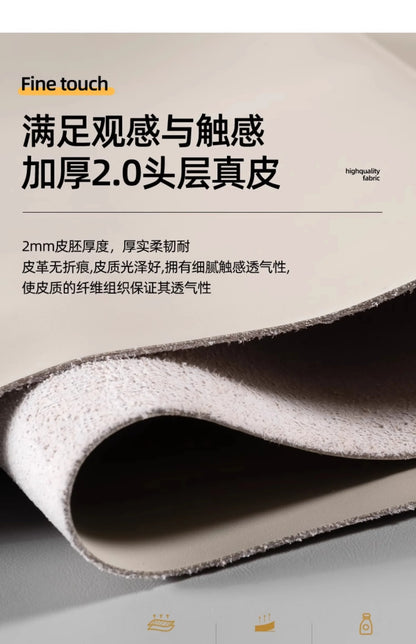 Modern Minimalistisches neues Leder Wohnzimmer Lawrence Italienisches leichtes Luxus gerades L-förmiges modulares Faules Weiches Tatami Lounge Sofa