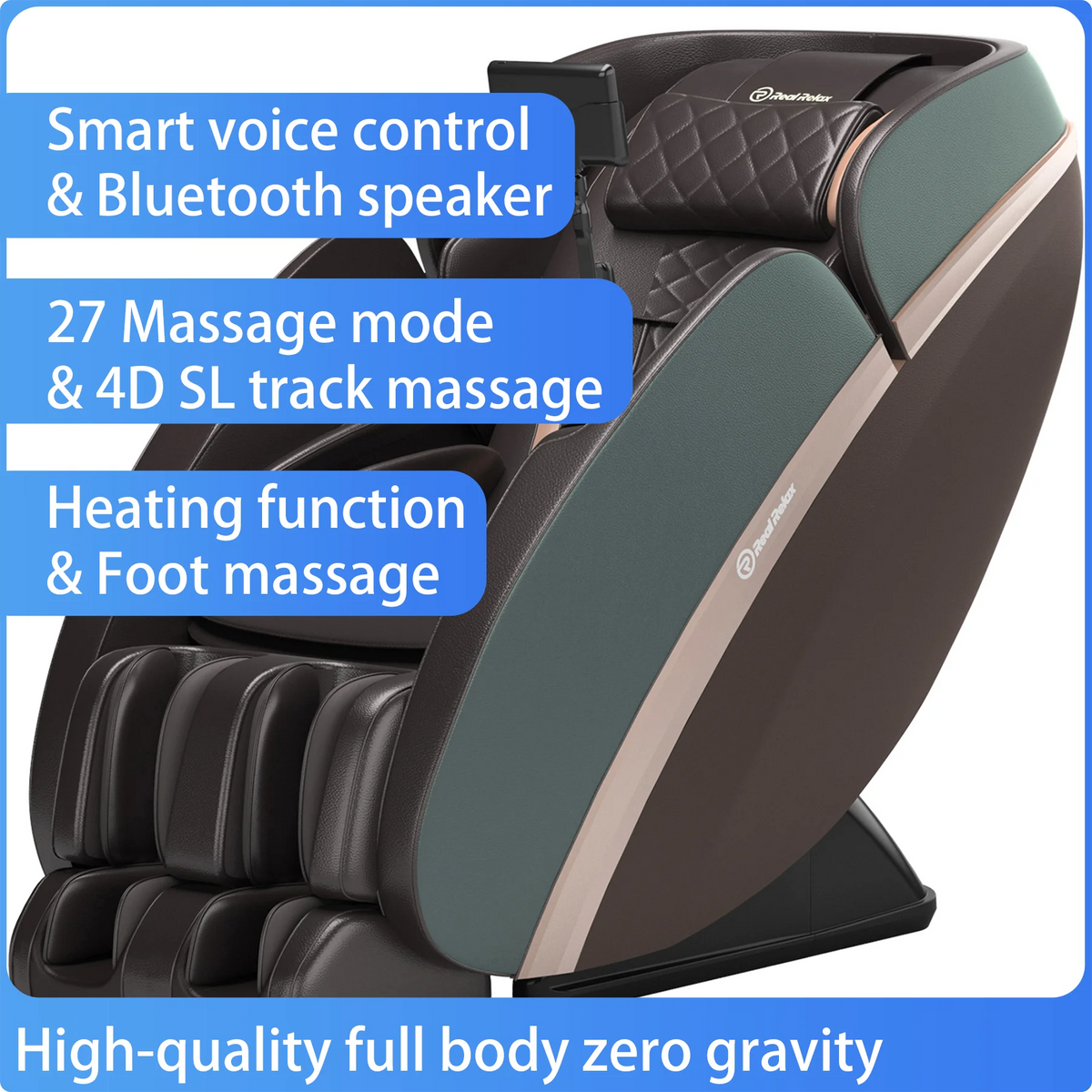 Manufacturer  4D Luxury SL Track Full Body Zero Gravity Shiatsu with AI Care Voice Control Heating Massage Chair