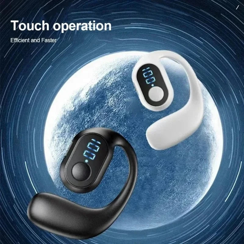Bluetooth 5.3 Wireless TWS Ear Hook Earphones – HiFi Stereo, Noise Reduction