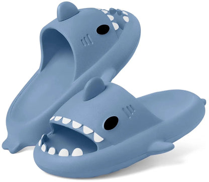 Shark Cloud Slides – Funny EVA Slippers for Women, Men & Kids
