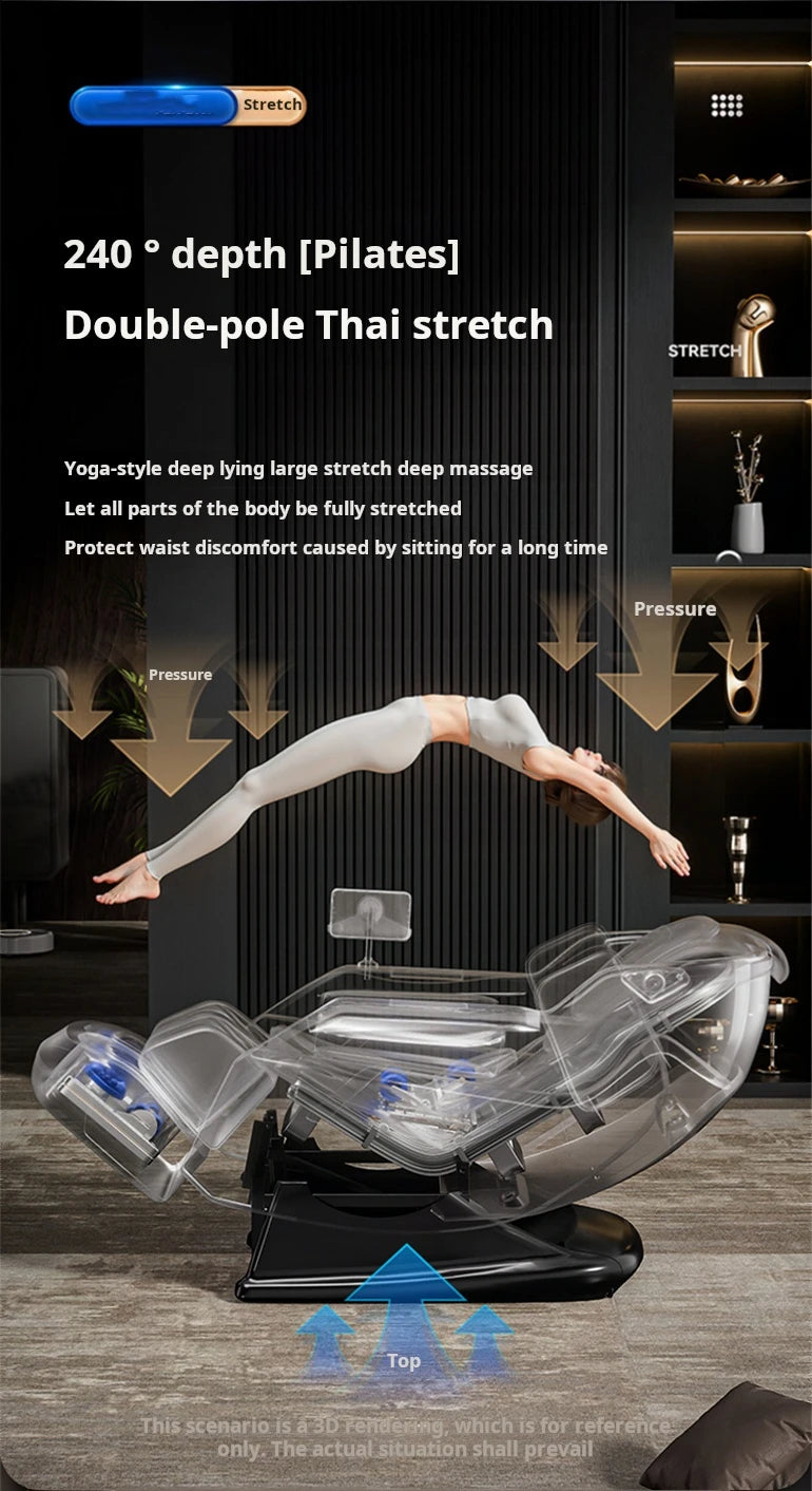 Electric 4d 3d zero Gravity Full Body Stretching Massage Chair Full Body Massager Price