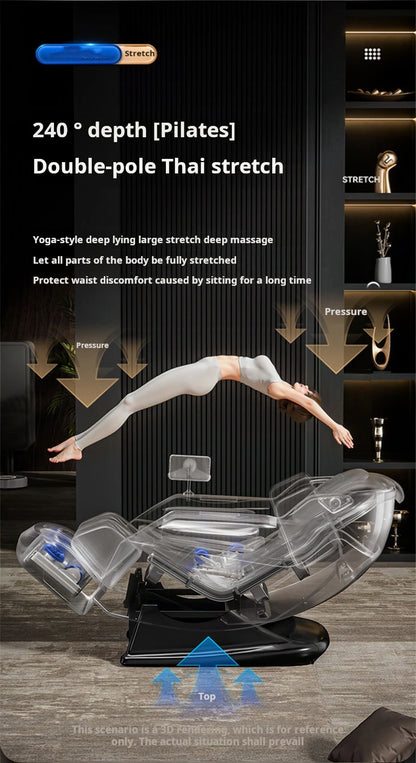 Electric 4d 3d zero Gravity Full Body Stretching Massage Chair Full Body Massager Price
