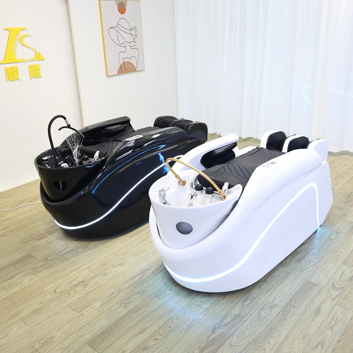 Head SPA Hydrotherapy Automatic Massage Shampoo Bed Hair Salon Furniture Massage Table Health store Equipment Factory Direct