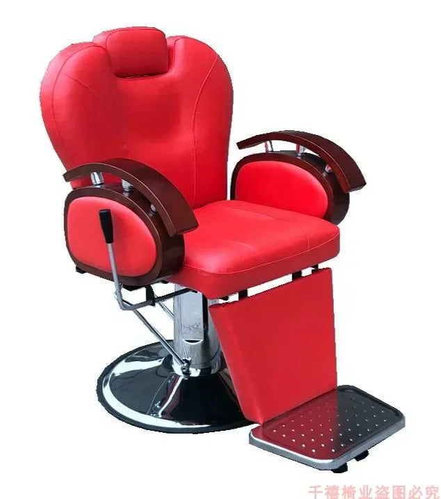 Modern Luxury Barber Chairs Nordic Vintage Lift Swivel Barber Chairs Hairdresser Comfort Commercial Furniture Sandalye FYBC