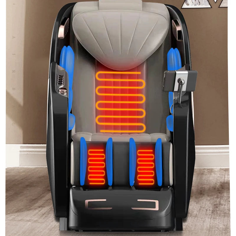 Full Body Zero Gravity Recliner Chair Heat Therapy Foot Roller Massage Chair Electric Shiatsu Vibrating Airbag Massage System