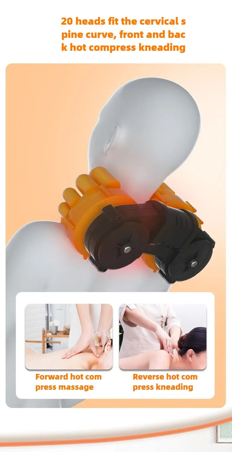 Elektrische Ganzkörpermassage-Matratze mit Heizung, Handsteuerung, Schulter-Nacken-Taillen-Airbag-Rücken-Knet-Vibrations-Massagekissen