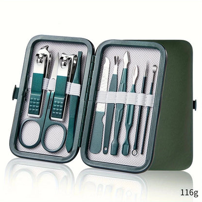 Professional 7/10/12/18-Piece Stainless Steel Manicure & Pedicure Kit