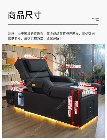 FTElectric lifting foot bath sofa integrated bed high-end shampoo foot bed