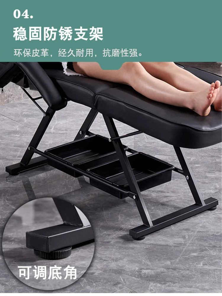 Tattoo Lounge Massage Tables Beauty Knead Comfort Iron Massage Tables Sleep PU Leather Furniture Letti Per Massaggi MH