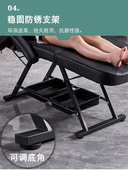 Tattoo Lounge Massage Tables Beauty Knead Comfort Iron Massage Tables Sleep PU Leather Furniture Letti Per Massaggi MH