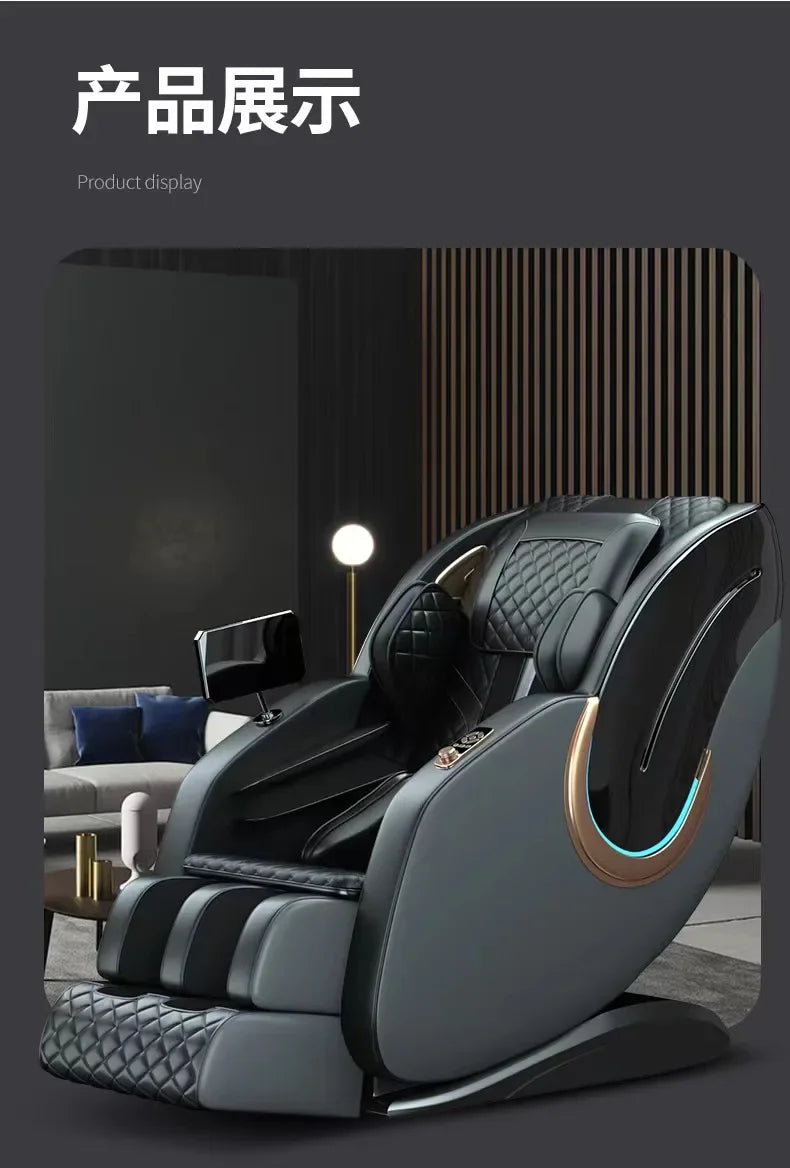 Asmt56 kommerzieller Massagesessel für Mittelalte und Senioren, vollautomatischer Zero-Gravity-Reisesessel, Home-Jade-Bewegungskabine