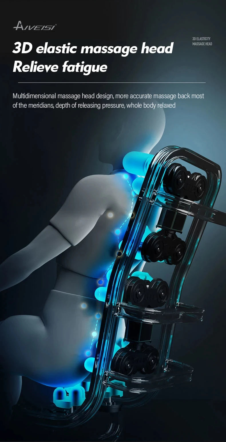 Fauteuil de massage électrique à rouleaux 3D à gravité zéro pour le corps entier