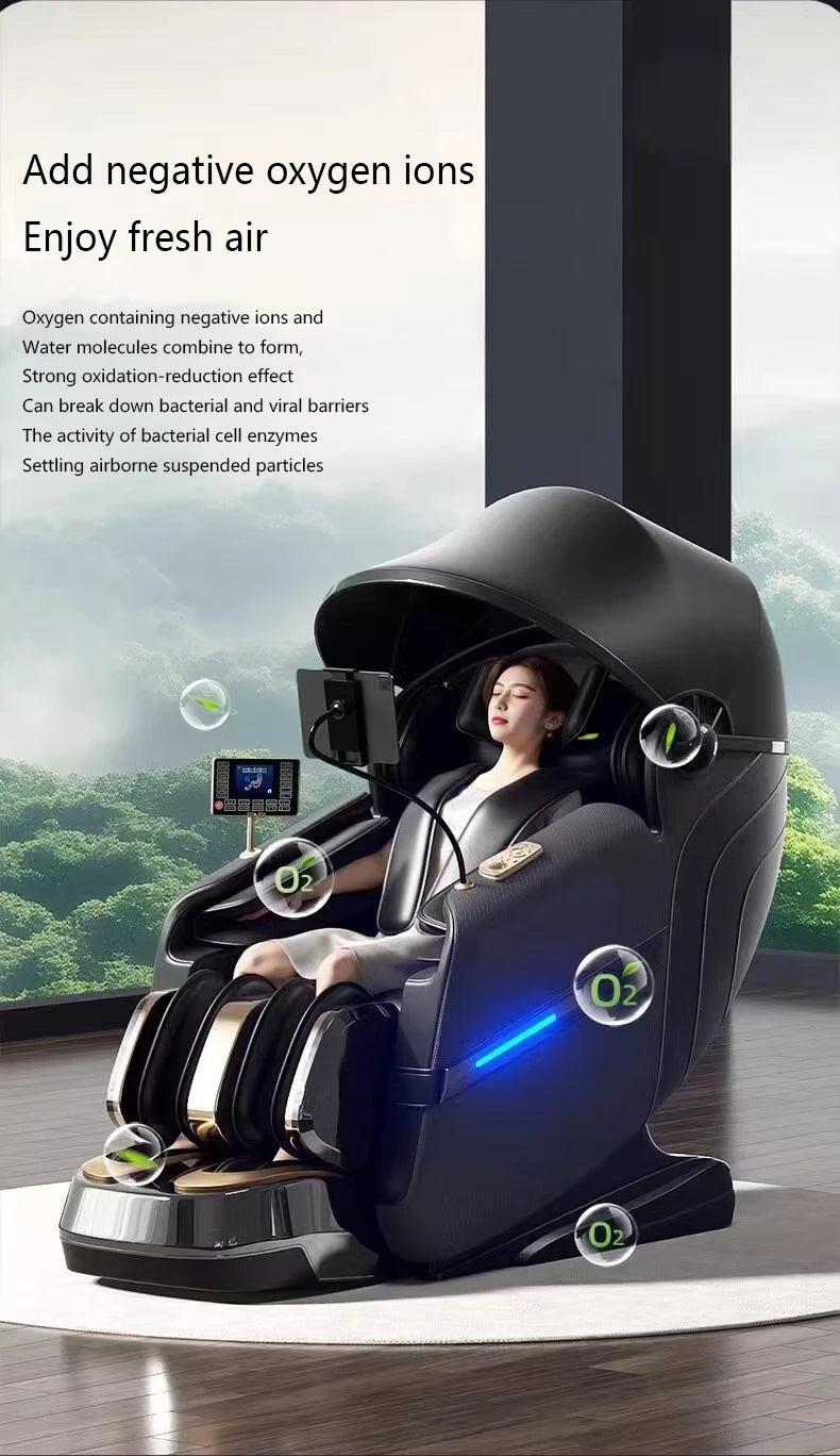 Massagesessel Luxus 4D Zero Gravity Leiser Körper-Spa-Massage Voll intelligente elektrische Haushalts-SL-Doppelgleis-Luxussofa