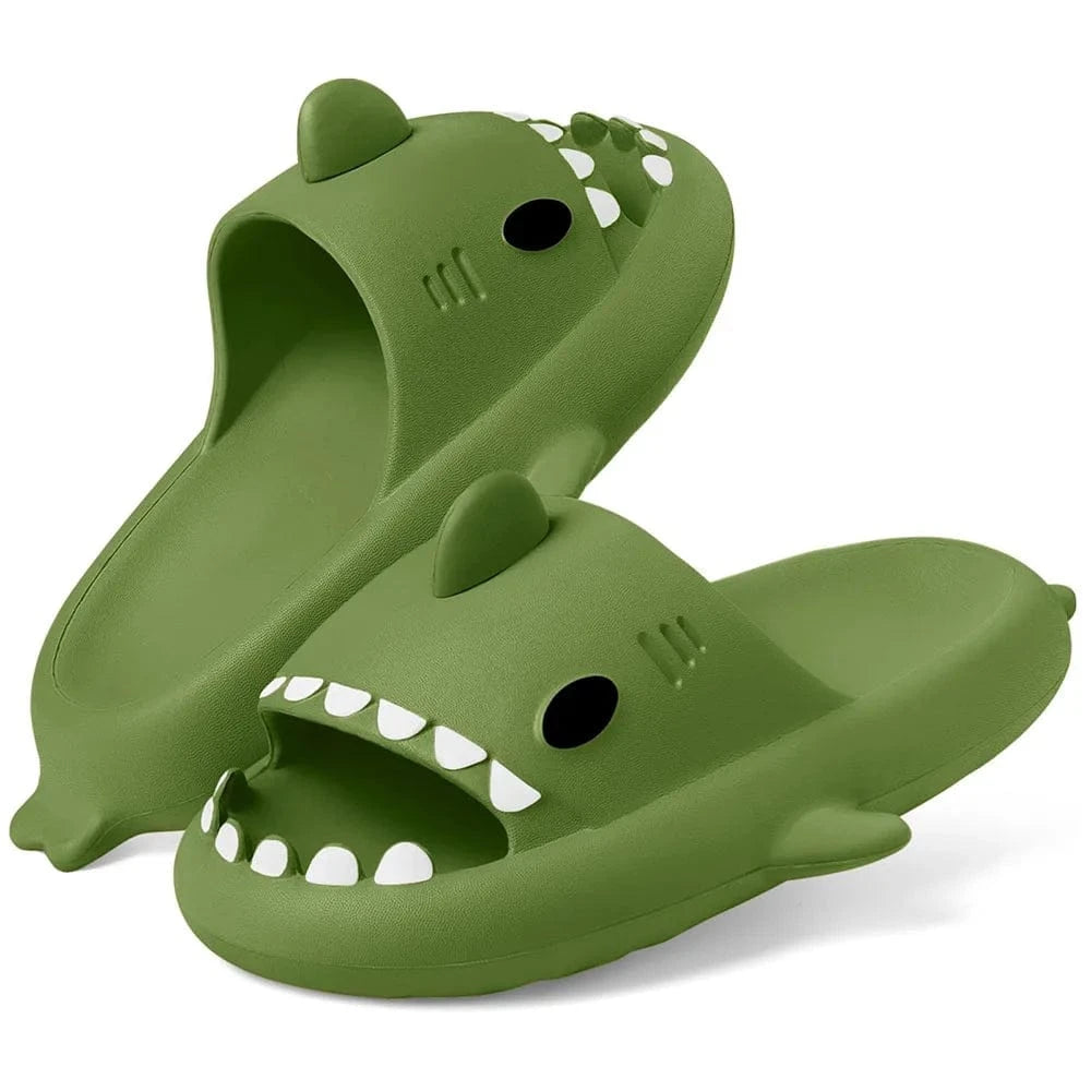 Shark Cloud Slides – Funny EVA Slippers for Women, Men & Kids
