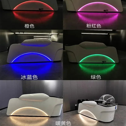 Automatic Smart Electric Massage Shampoo Bed Top Grade Beauty Salon Massage Table Comfort Artifact Salon Furniture Silla FYSC