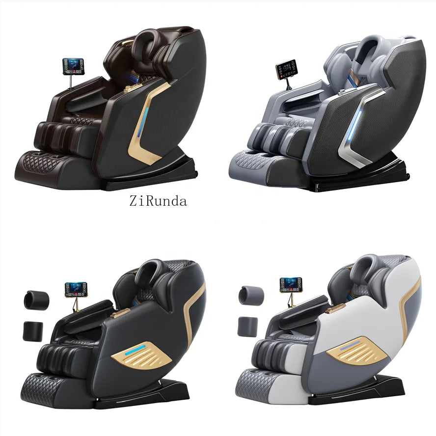 Shiatsu Recumbent Spa Pedicure 4d SL Track Zero Gravity Full Body Massage Chair