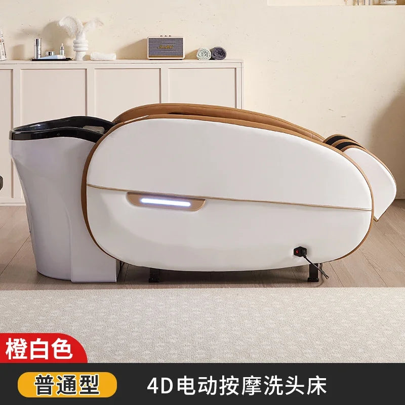 LMM Elektrisches Massage-Shampoo-Bett Schönheitssalon Spezielles Friseursalon Smart Head Therapy Wasserzirkulationsbett