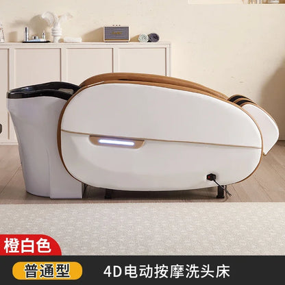 LMM Elektrisches Massage-Shampoo-Bett Schönheitssalon Spezielles Friseursalon Smart Head Therapy Wasserzirkulationsbett