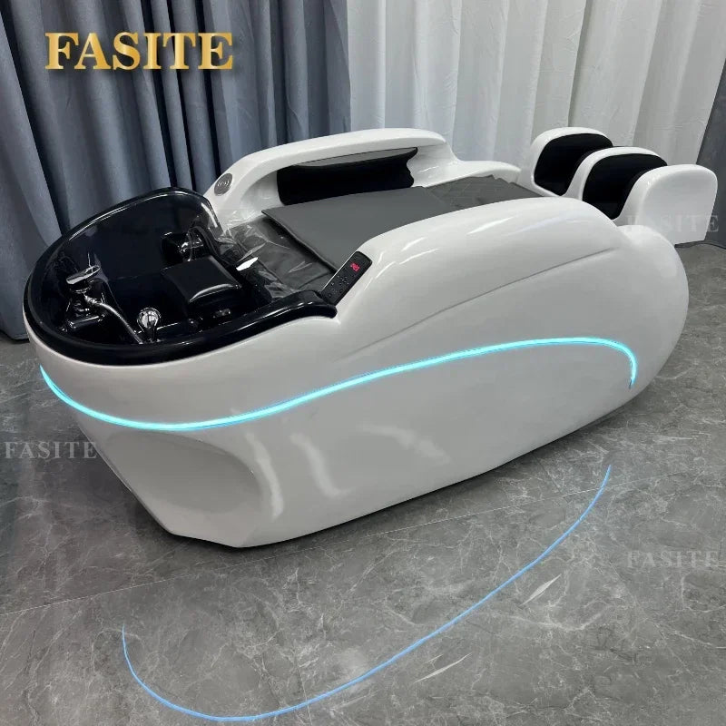 Simple Long - Lasting Multifunctional Smart Electric Massage Shampoo Bed, Barber Shop, Hair Salon, Massage Bed Superior