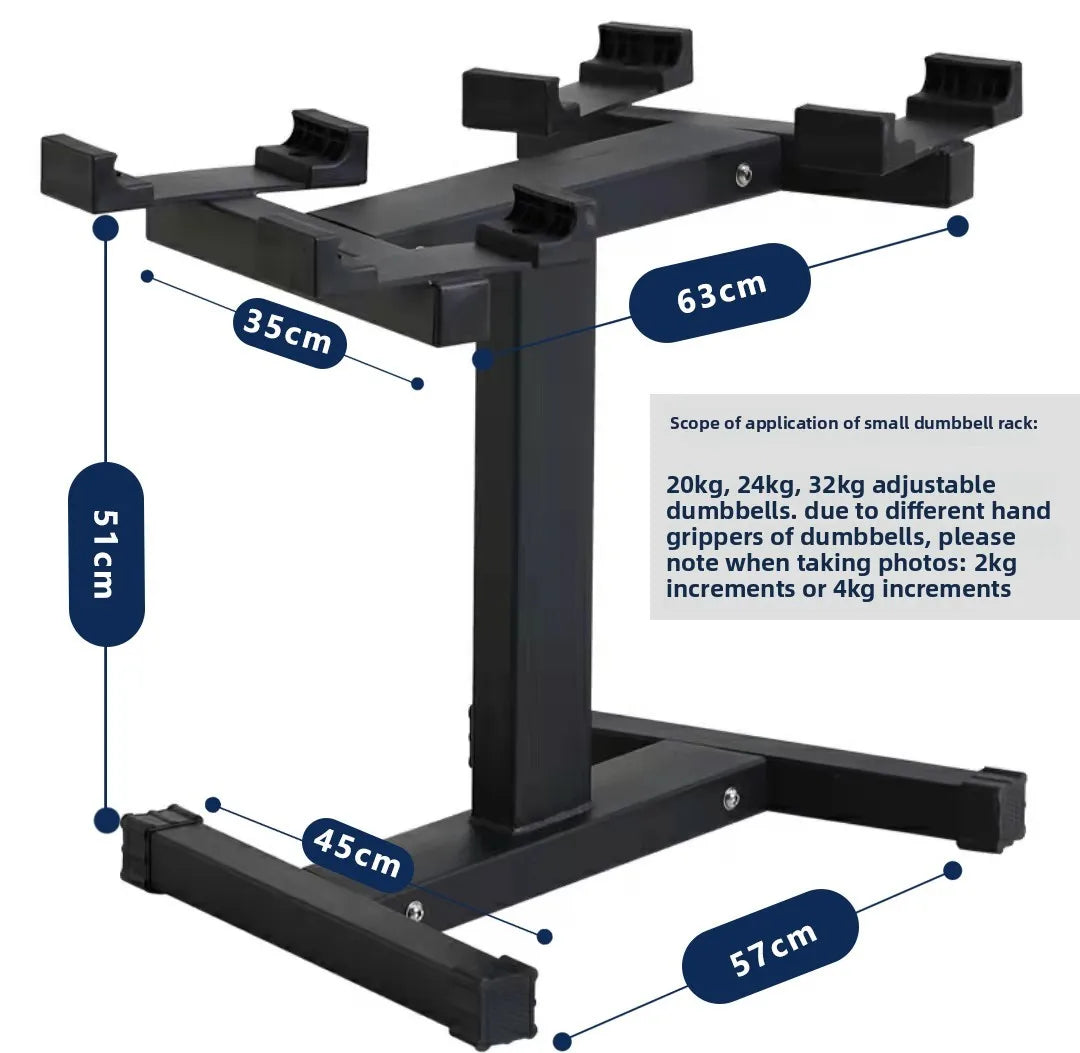 adjustable dumbbell bracket matching 32Kg iron size men's home fitness electroplating paint