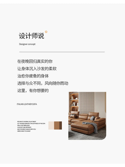 Europäisches Wohnzimmer-Sofa Echtleder-Ecksofa Modulares Luxus-Sofa Sala De Estar De Luxo Moderne Möbel