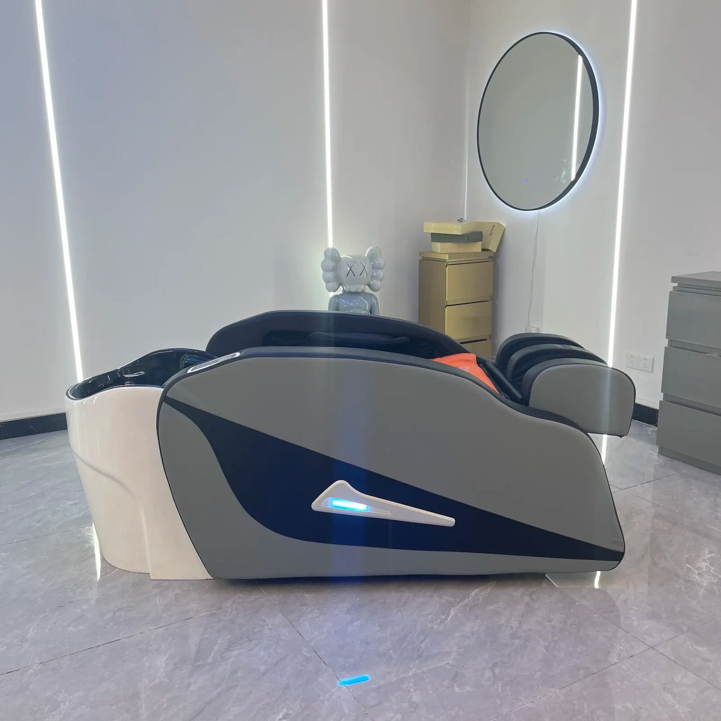 Automatische Haarwasch-Massage-Shampooliege, Kopf-SPA-Liegen, Friseurgeschäft professionelle Friseurdienstleistungen Geschäftsmöbel