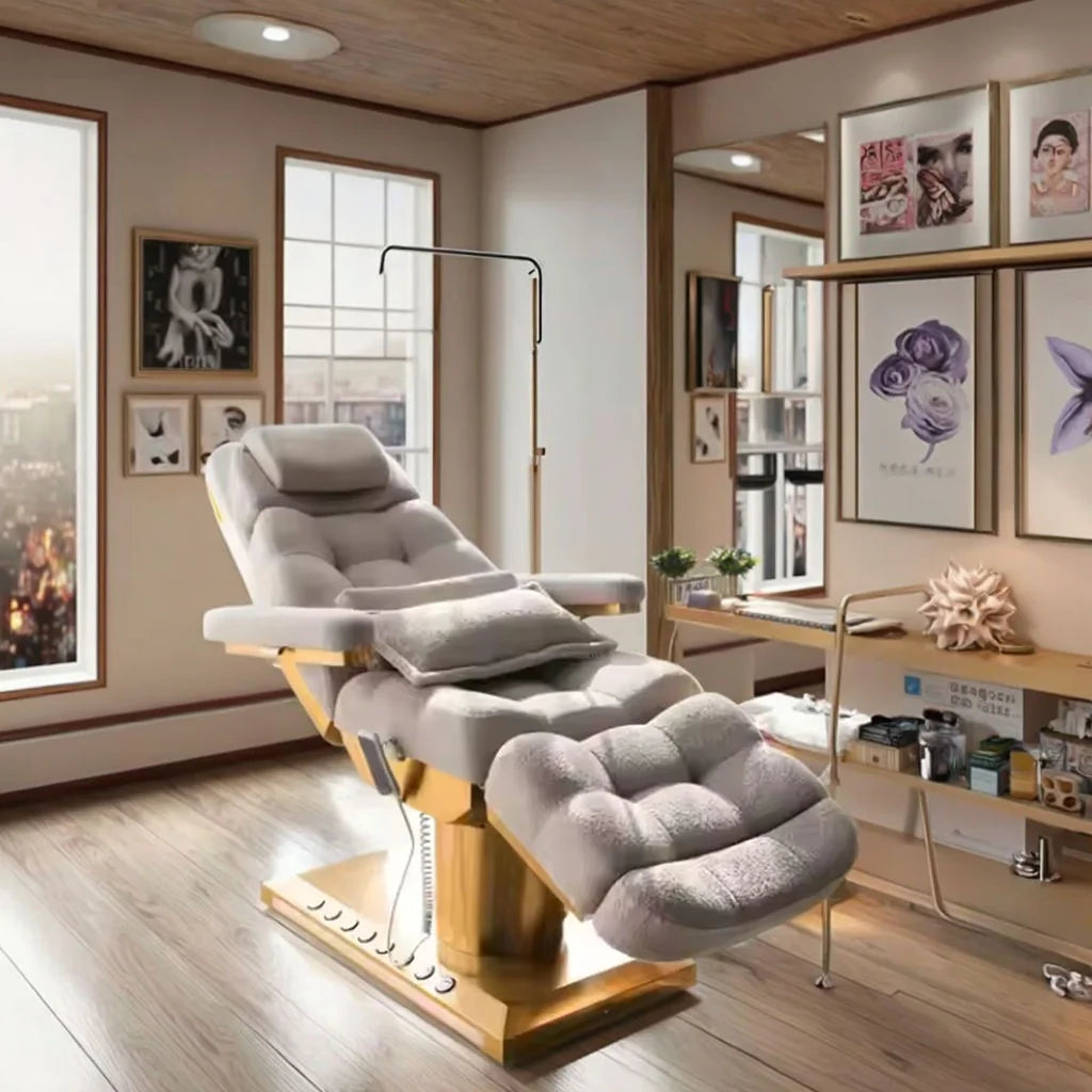 Modern Electric Lash Gesichtsbehandlungsliege für Schönheitssalon Möbel Luxus Massageliegen & -betten Elektrische Vibrationsmassagebank