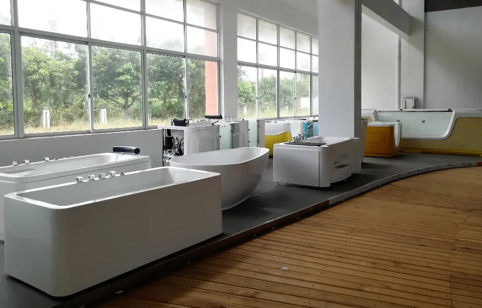 Sunrans Wholesale Freestanding Acrylic Dog Grooming Bath Tub Pet Spa Whirlpool Massage Bathtub for Pets
