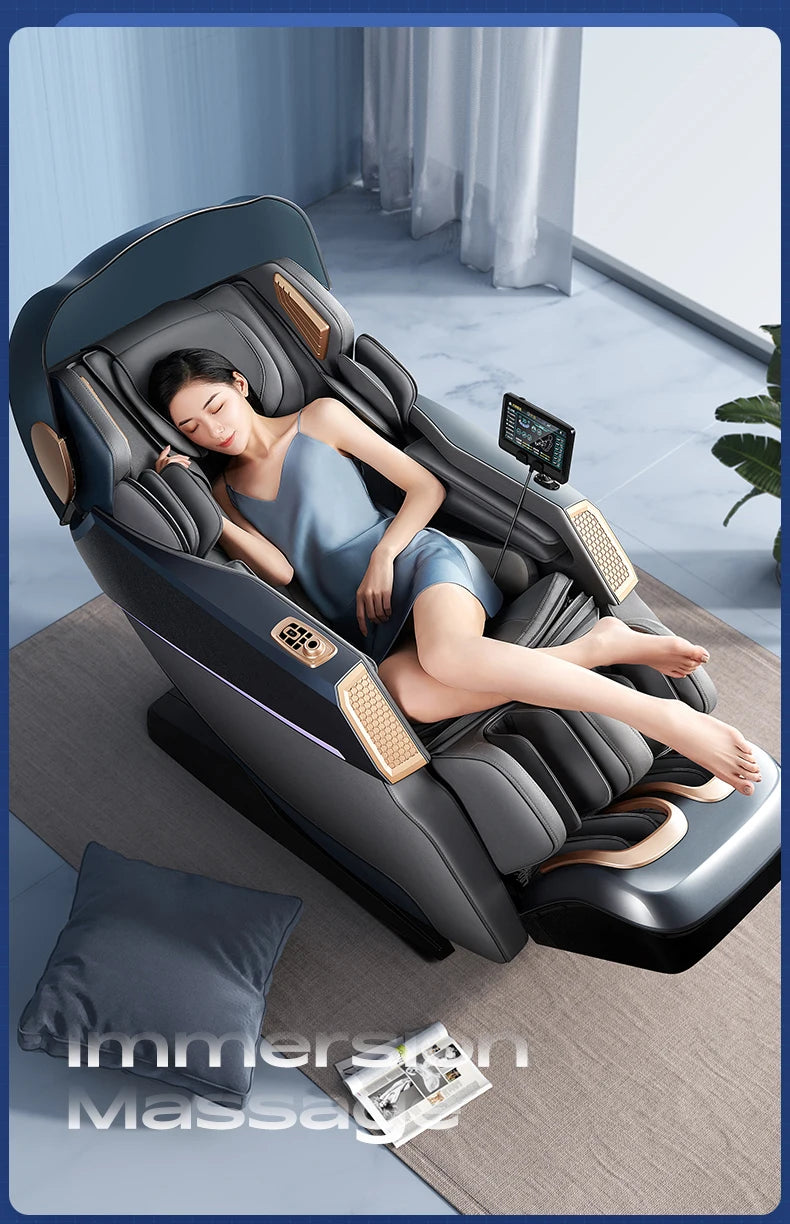 Home Use Automatic Multi-Function Full-Body Space Capsule Zero-Gravity Smart SL Dual-Track Massage Chair - Factory Direct