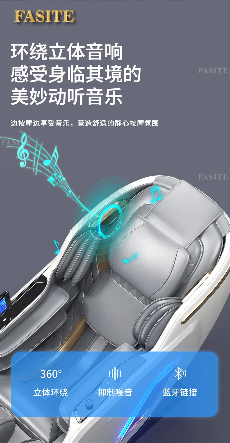 Massagesessel Home Intelligent Multifunktional Ganzkörper Automatisch Elektrisch Schwerelosigkeit Raumkapsel Führungsschiene