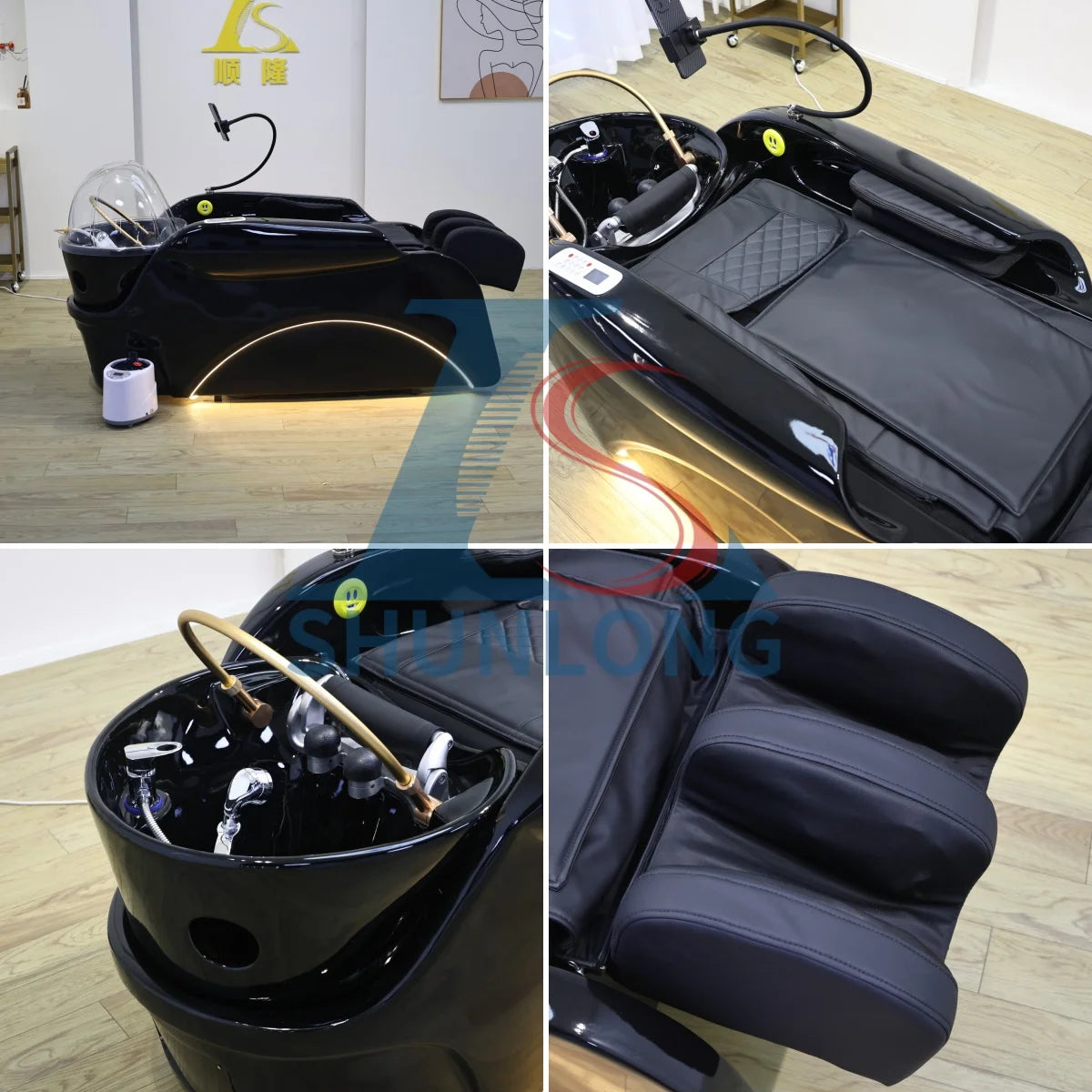 Widened Version Electric Spa Head Water Circulation Shampoo Bed Hair Washing Massage Bed for Hair Salon
