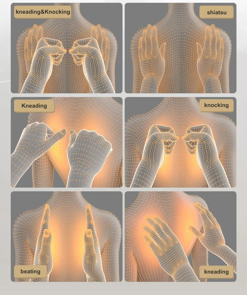 Guoheng 168L elektrischer Luxus-Massagesessel Shiatsu-Massagesessel mit Musikfunktion, OEM-Touchscreen-Massagesessel