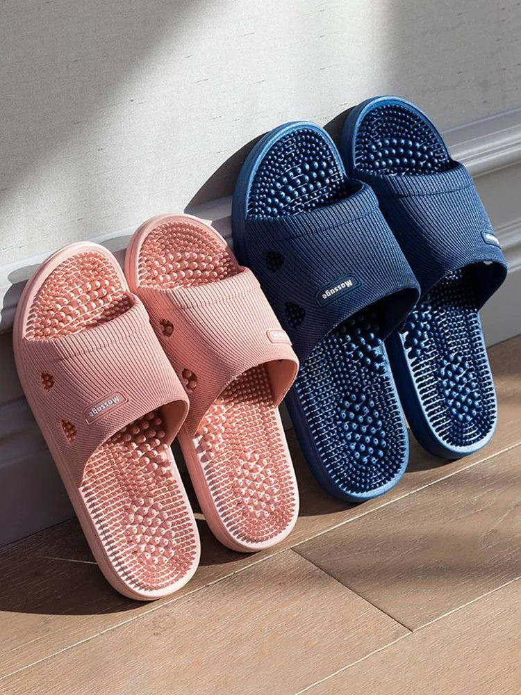 Herren-Badeschuhe aus PVC, Massage, rutschfest, einfarbig, bequem, strapazierfähig, Kühles Pool-Design