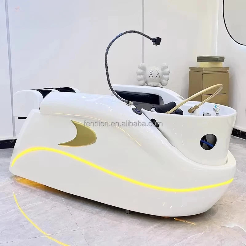 Professional Luxury Lounge Chair Barber Shop Head Spa Massage Shampoo Bed Hair Shampoo Chair