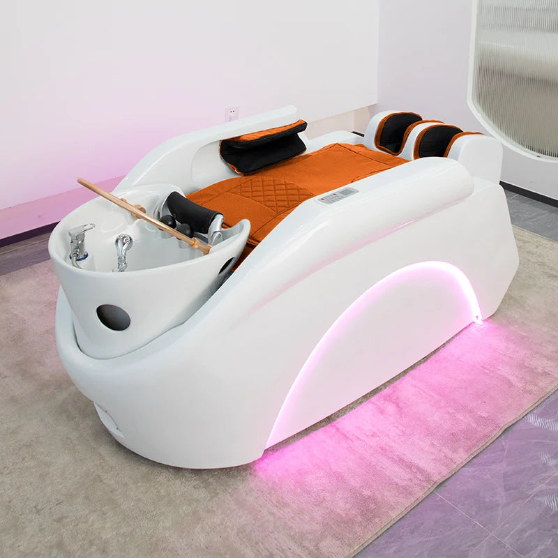 YFY Hair Salon Shampoo Bed Haircut Ceramic Integrated Special Intelligent Electric Fully Automatic Shampoo Bed