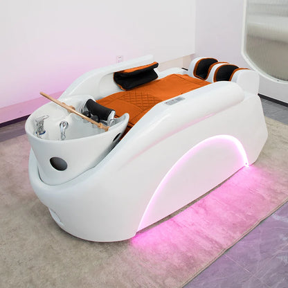 YFY Hair Salon Shampoo Bed Haircut Ceramic Integrated Special Intelligent Electric Fully Automatic Shampoo Bed
