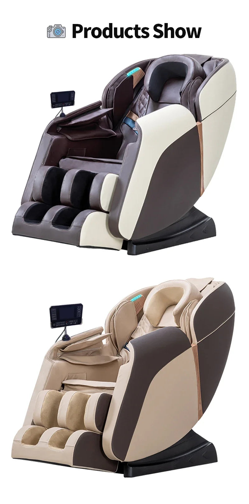 Factory Wholesale High Quality Cheap 3D 4D 8D Full Body Zero Gravity Home Use Massage Chair With Foot Massage