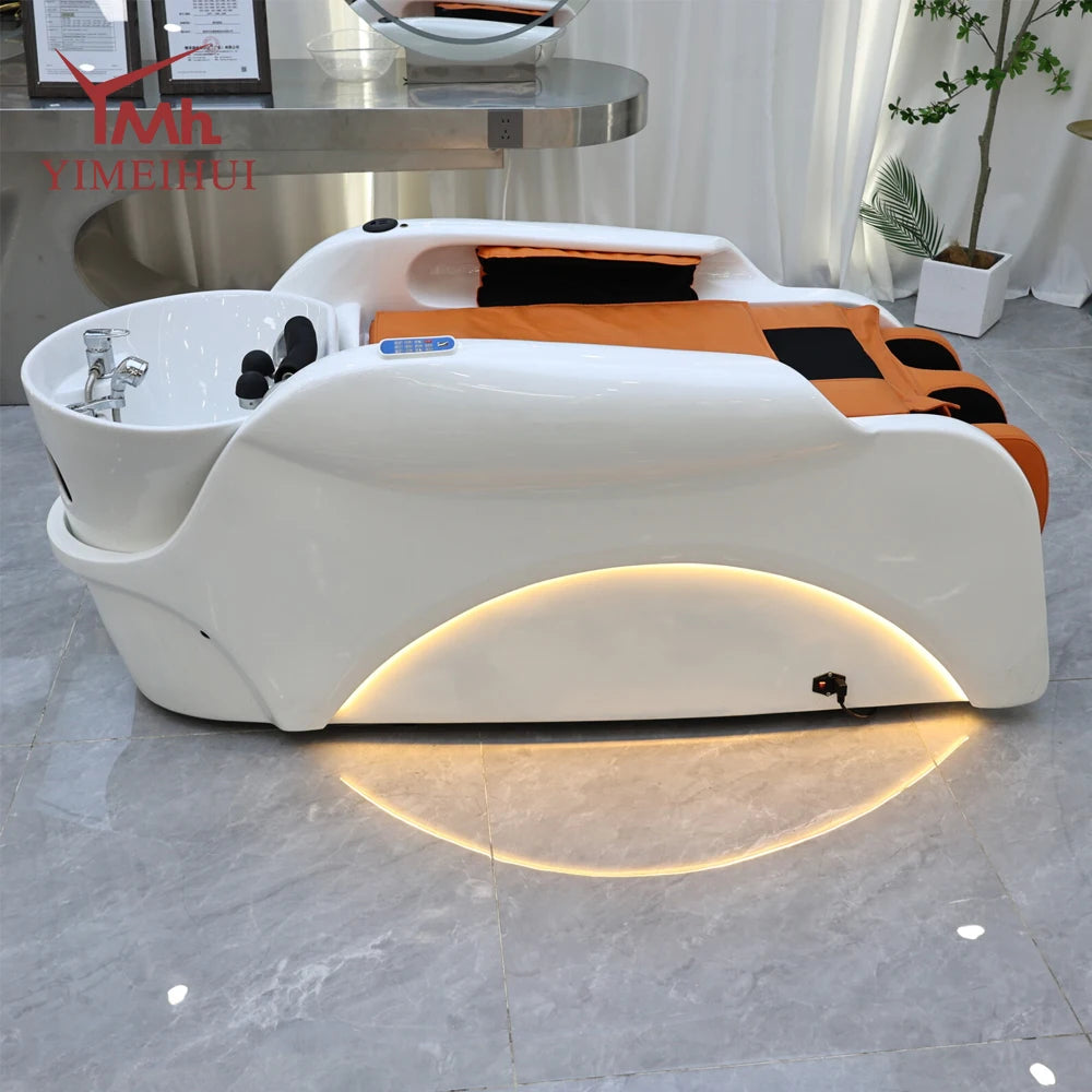 Japanisches Head Spa Salon Equipment Bett Elektrisches Massage-Head-Spa-Therapie-Shampoo-Massagebett