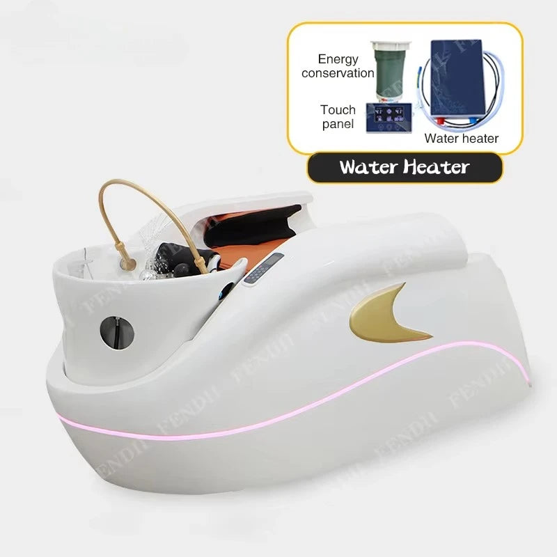 Professional Luxury Lounge Chair Barber Shop Head Spa Massage Shampoo Bed Hair Shampoo Chair