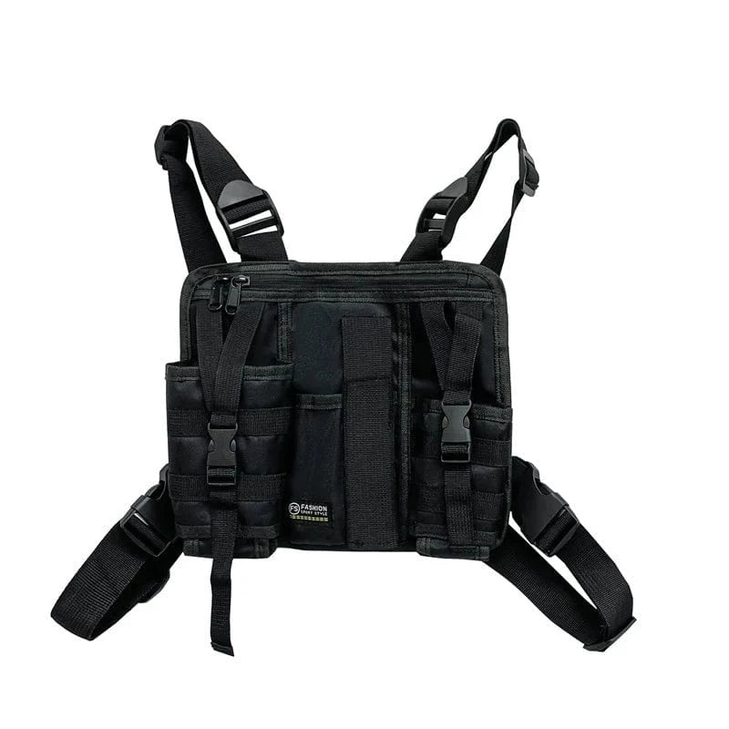 2025 Hip-Hop Streetwear Chest Bag – Unisex Tactical Vest Backpack with Multi-Function Pockets for Sport &amp; Travel