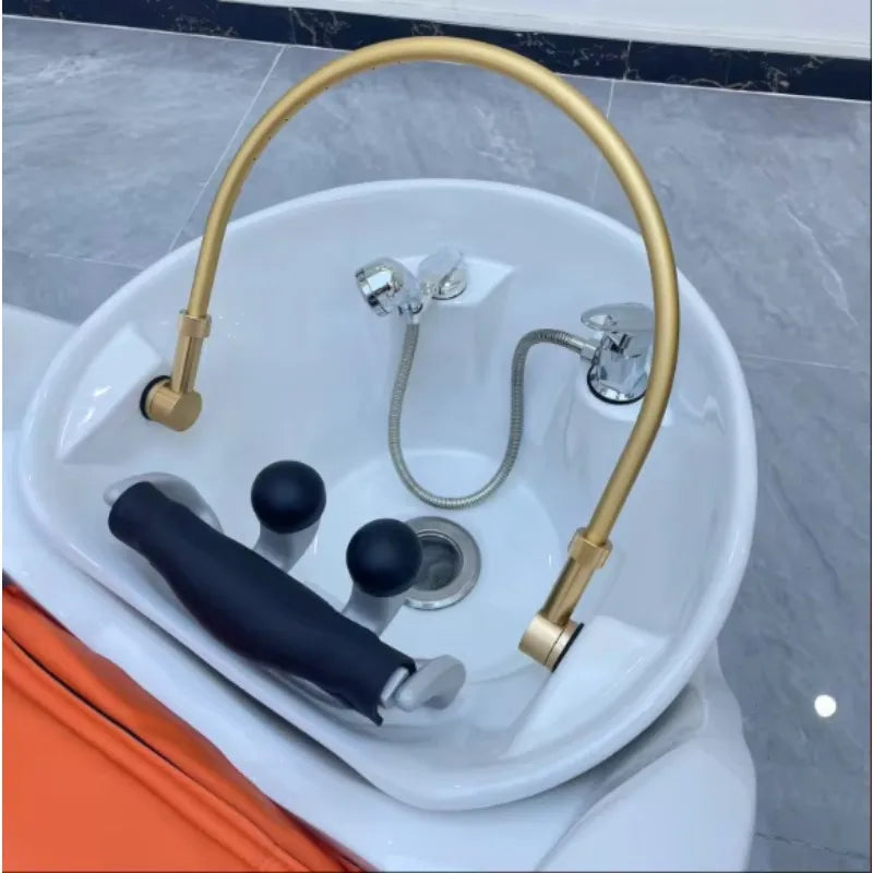 Salon Spa Liege-Haarwaschtisch Bett Elektrischer Massage-Shampoo-Stuhl mit Wasserzirkulations-Dampfer