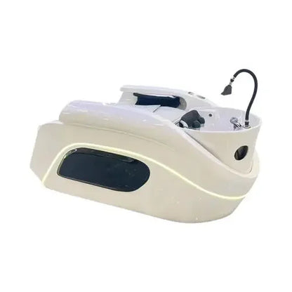 Professioneller Shampoo-Stuhl, Waschbecken, Friseursalon, Kopfhaut-Spa-Bett, Shampoo-Stuhl, Stylist, Luxus, elektronische Massage, komplette Cadeiras-Möbel
