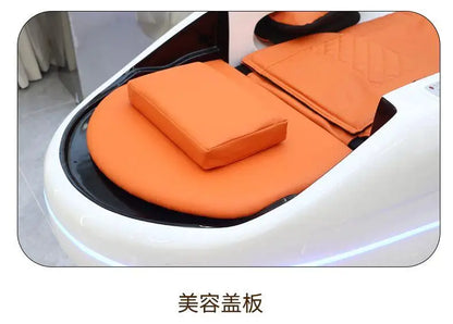 Intelligente elektrische Massage-Shampoo-Stühle Friseursalon Spülbett Kopf-Wasserkreislauf Begasung Salonmöbel Kopfteile FYS