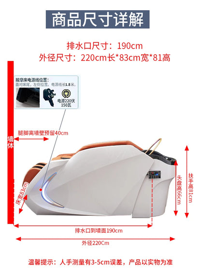 LMM Elektrisches Massage-Shampoo-Bett Schönheitssalon Spezielles Friseursalon Smart Head Therapy Wasserzirkulationsbett